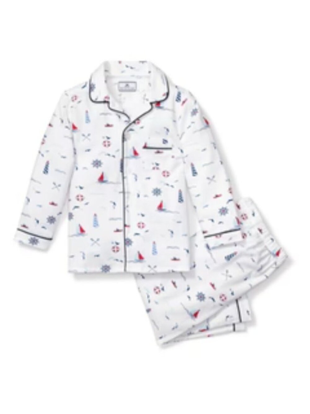 Childrens Petite Plume Nautical Print Pajama Set Size 6